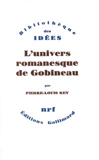 Front cover_L'Univers romanesque de Gobineau