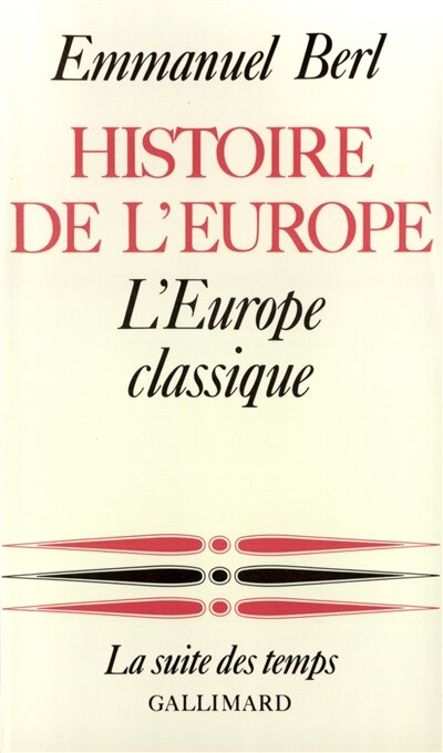 Front cover_L'Europe classique