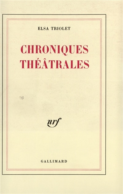 Couverture_Chroniques th&eacute;&acirc;trales