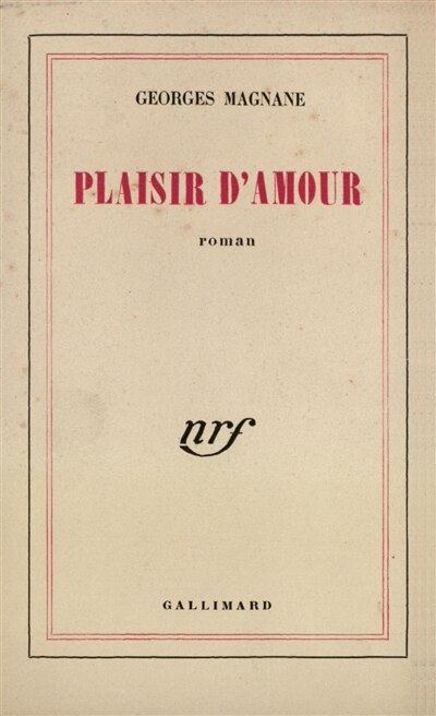Front cover_Plaisir d'amour