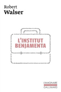 Couverture_L'Institut Benjamenta (Jakob von Gunten)