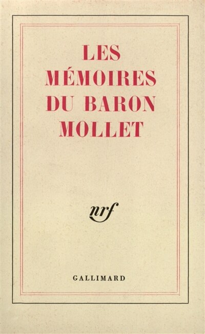 Front cover_Les mémoires du baron Mollet