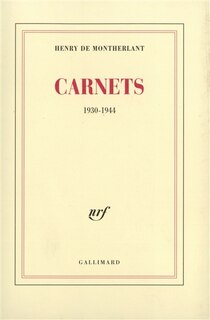 Front cover_Carnets : 1930-1944