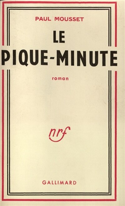 Front cover_Le pique-minute