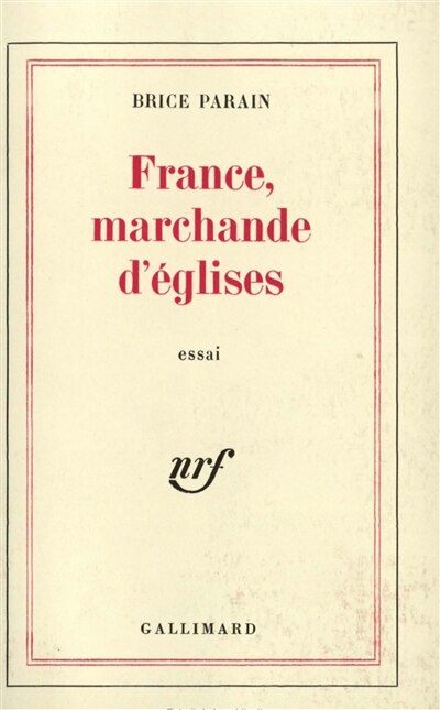 Couverture_France, Marchande d'églises