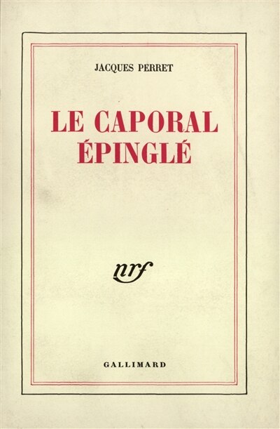 Front cover_Le Caporal épinglé
