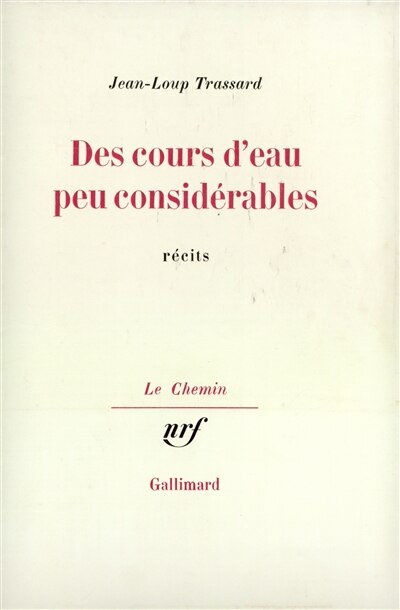 Front cover_Des Cours d'eau peu considérables
