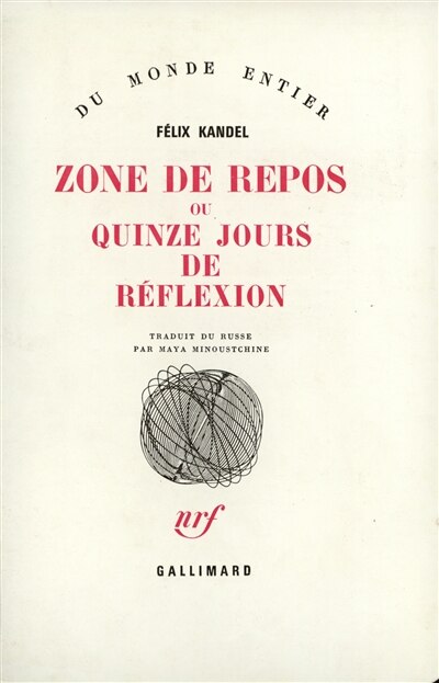 Couverture_Zone de repos ou Quinze jours de r&eacute;flexion