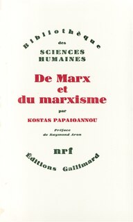 Couverture_De Marx et du marxisme