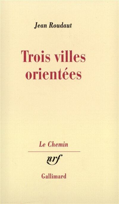 Couverture_Trois villes orient&eacute;es : passage