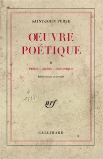 Front cover_Oeuvre poétique, Vol. 2