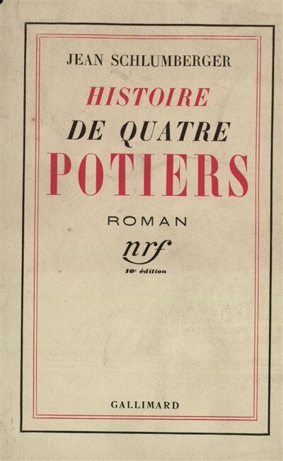 Front cover_Histoire de quatre potiers