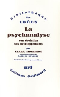Front cover_La Psychanalyse, son évolution, ses développements