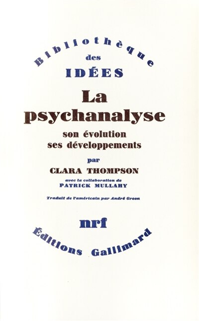 Front cover_La Psychanalyse, son évolution, ses développements