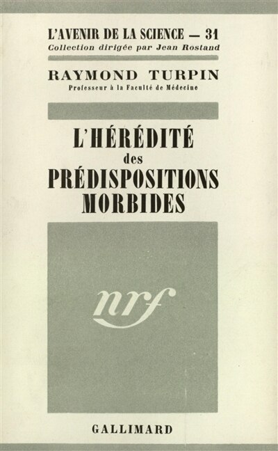 Couverture_L'hérédité des prédispositions morbides