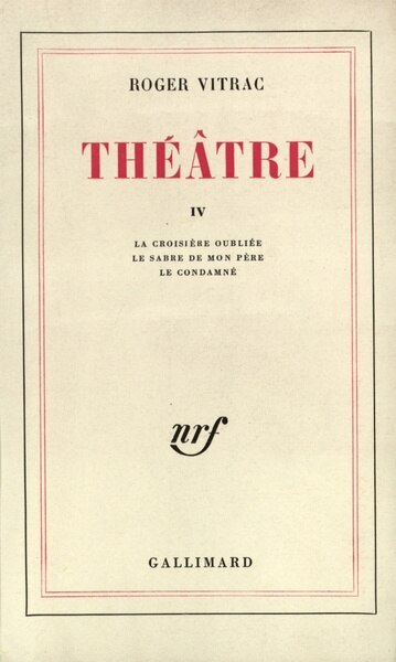 Front cover_Th&eacute;&acirc;tre, Vol. 3
