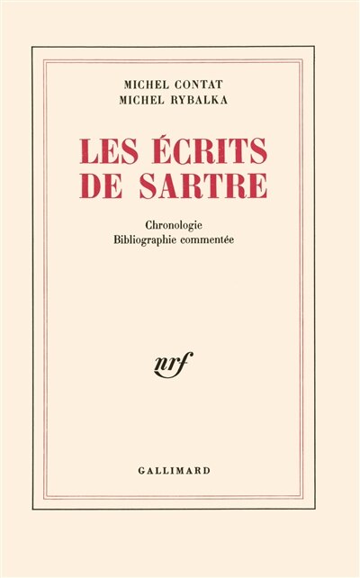 Front cover_Les Ecrits de Sartre