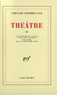 Front cover_Théâtre, Vol. 3
