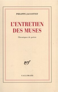 Front cover_L'entretien des muses : chroniques de poésie
