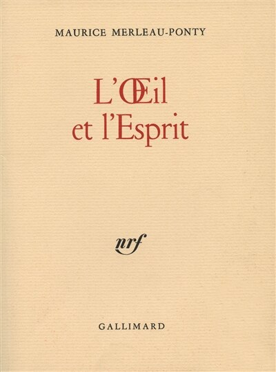 Couverture_L'Oeil et l'esprit