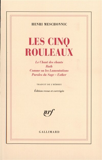 Front cover_Les Cinq rouleaux