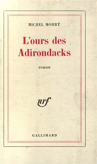 Front cover_L'Ours des Adirondacks