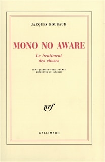Front cover_Mono no aware : le sentiment des choses