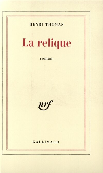 Front cover_La Relique