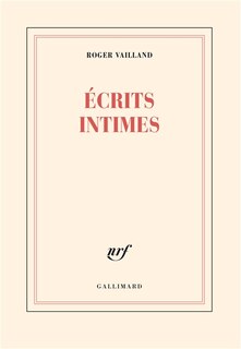 Front cover_Ecrits intimes