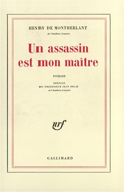 Couverture_Un Assassin est mon ma&icirc;tre