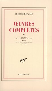 Couverture_Oeuvres compl&egrave;tes, Vol. 9