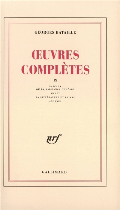 Couverture_Oeuvres compl&egrave;tes, Vol. 9