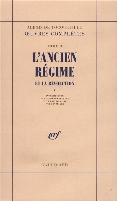 Front cover_L'Ancien régime et la Révolution