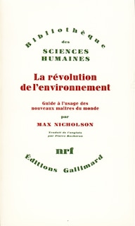 Front cover_La Révolution de l'environnement