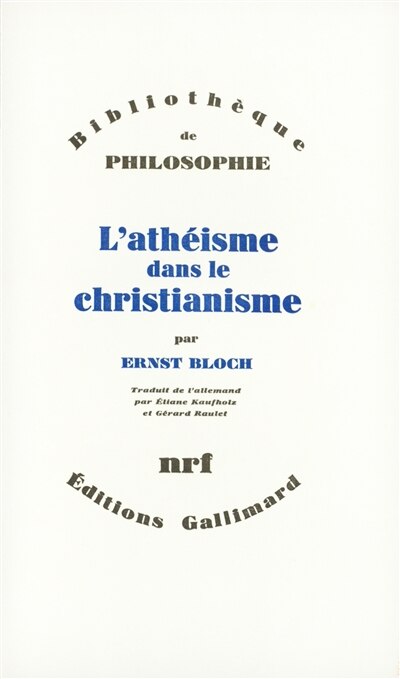 Front cover_L'Athéisme dans le christianisme : la religion de l'exode et du royaume