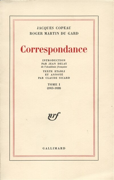 Front cover_Correspondance