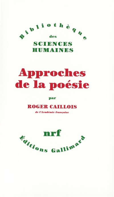 Front cover_Approches de la poésie