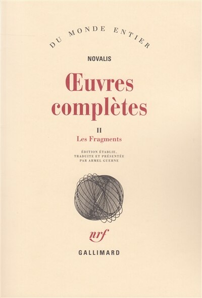 Front cover_Oeuvres complètes, Vol. 2