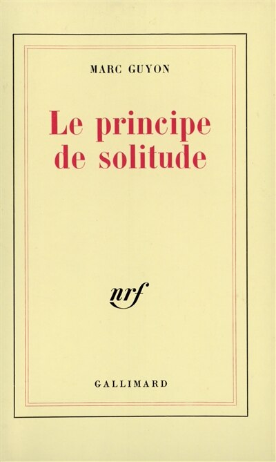 Couverture_Le Principe de solitude
