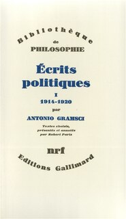 Front cover_Ecrits politiques, Vol. 1. 1914-1920