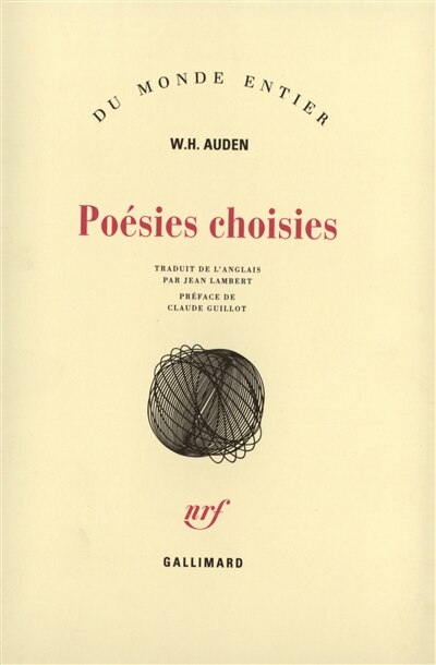 Front cover_Poésies choisies