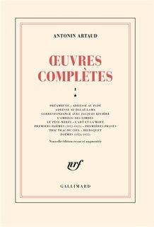 Front cover_Oeuvres compl&egrave;tes, Vol. 1-1
