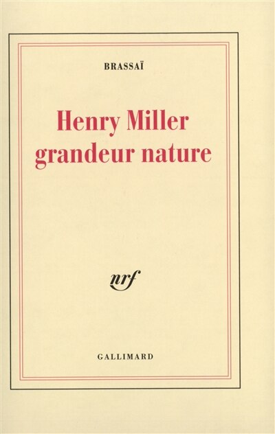 Couverture_Henry Miller, grandeur nature