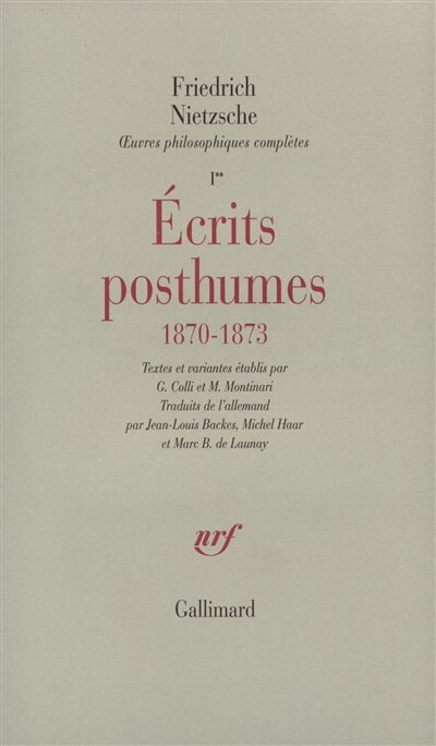 Couverture_Ecrits posthumes, 1870-1873
