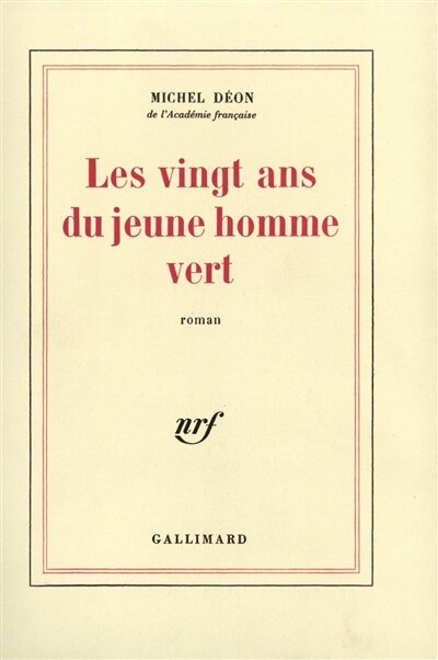 Front cover_Les vingt ans du jeune homme vert