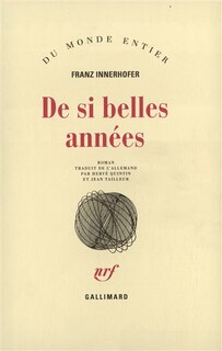 Front cover_De si belles années