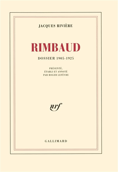 Couverture_Rimbaud : dossier 1905-1925