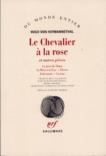 Front cover_Le chevalier à la rose : et autres pièces