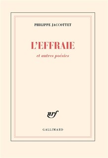 Front cover_L'effraie : et autres poésies