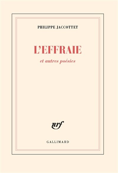 Front cover_L'effraie : et autres poésies